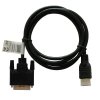 Kabel HDMI Savio CL-10 19pin męski - DVI-D 18+1 męski 1,5m, czarny, złote koń